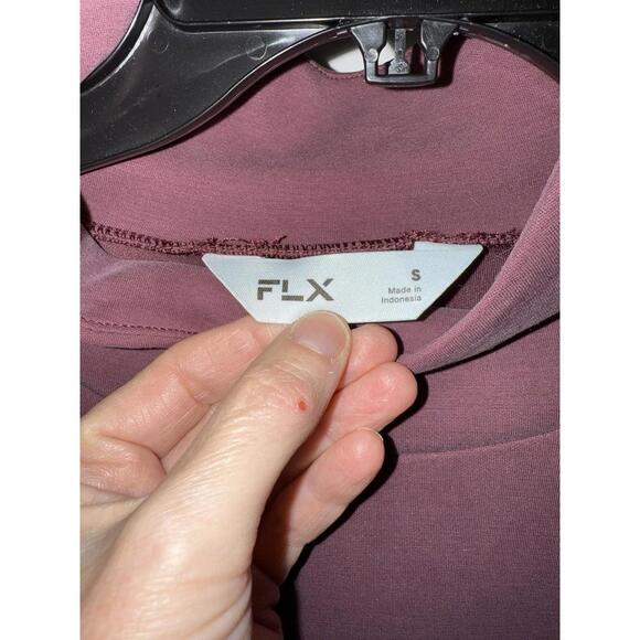 FLX Activewear Solace TunicTop LongSleeve Womens S Travel Leisure Mock Neck Pink - Picture 5 of 9